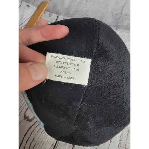 Nitro Circus Live Plush Stuffed Black Bomb Lightning Bolt Design 7in - Picture 5 of 6